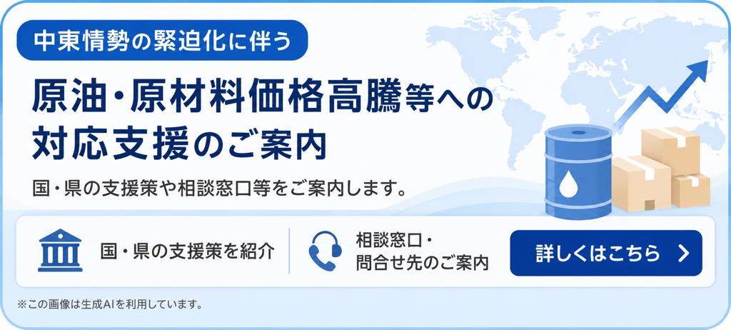 中東情勢の緊迫化に伴う原油・原材料価格高騰等について