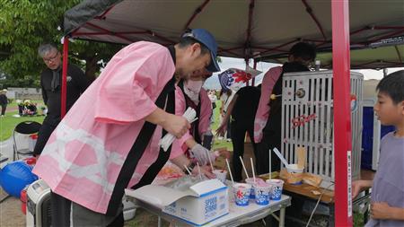 かき氷無料配布