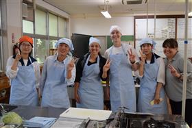～大津高校でお好み焼きづくり体験～の画像