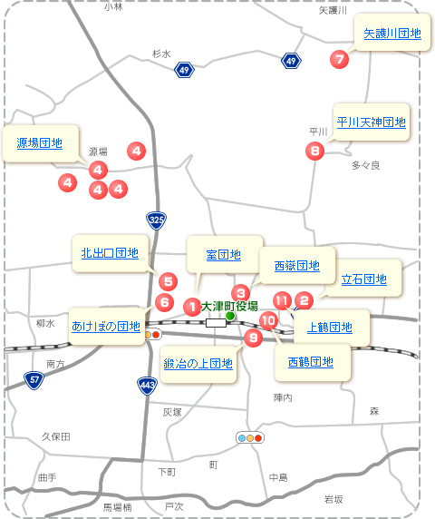 大津町管内図
