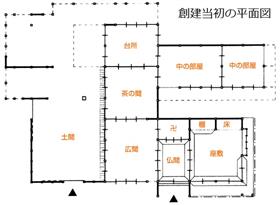 創建当初の平面図
