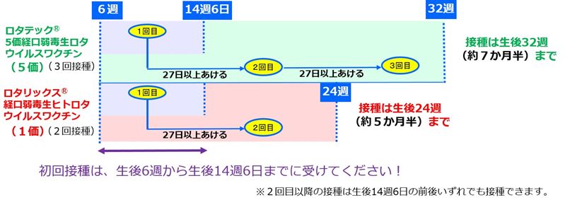 ロタワクチン接種間隔の画像