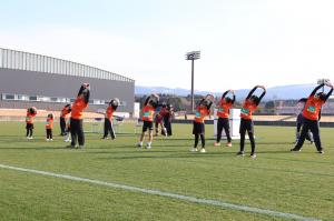 チームオオムラによる準備運動