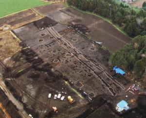 ワクド石遺跡調査区の全景