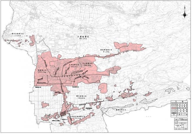 大津町公共下水道事業計画図
